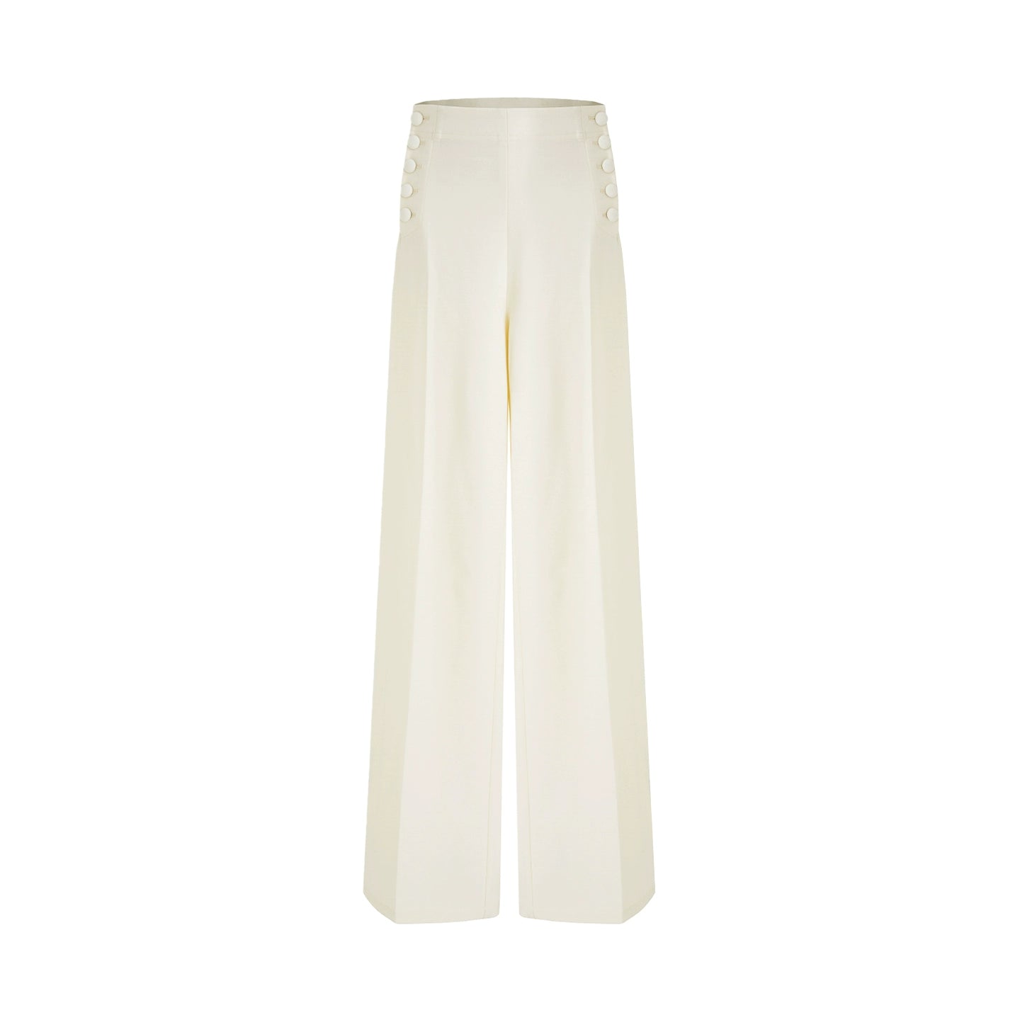 Side Button Loose Fit Pants