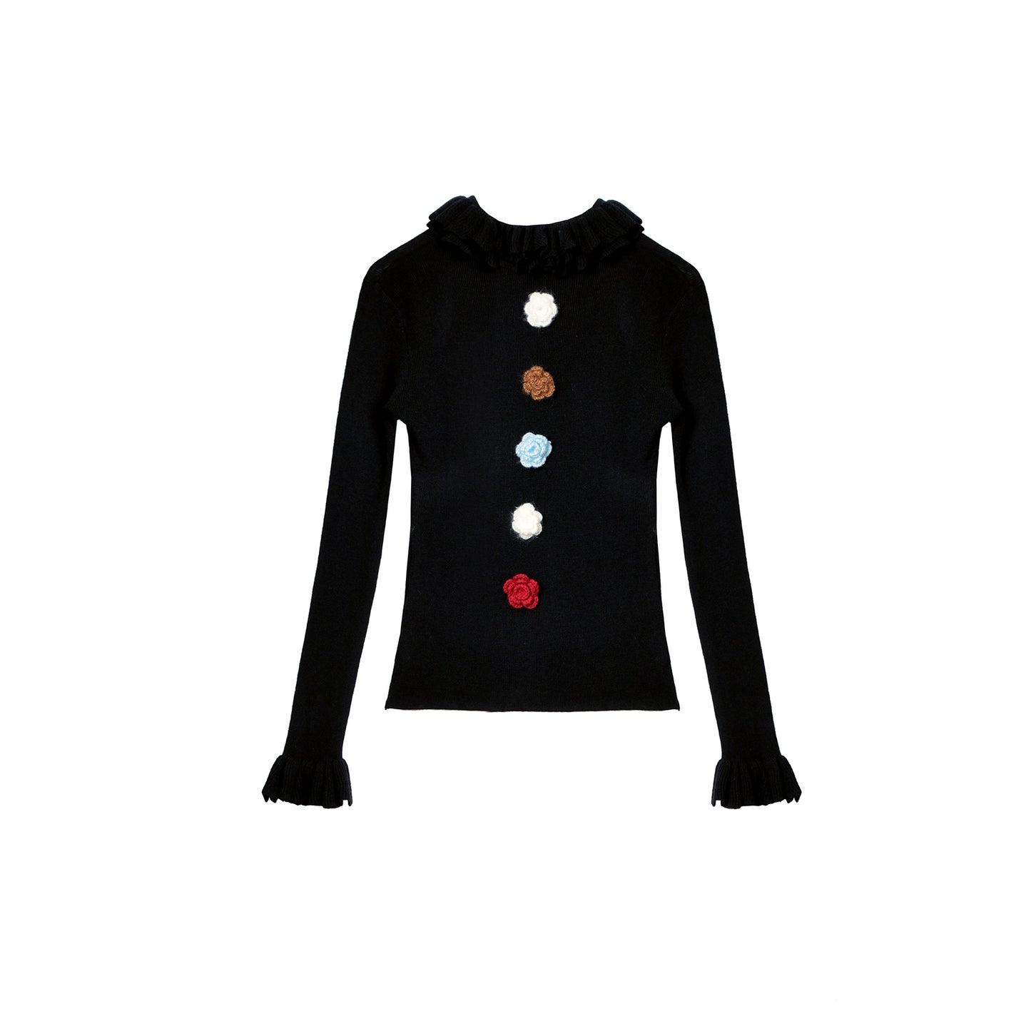 Velvet Floral Knit Top