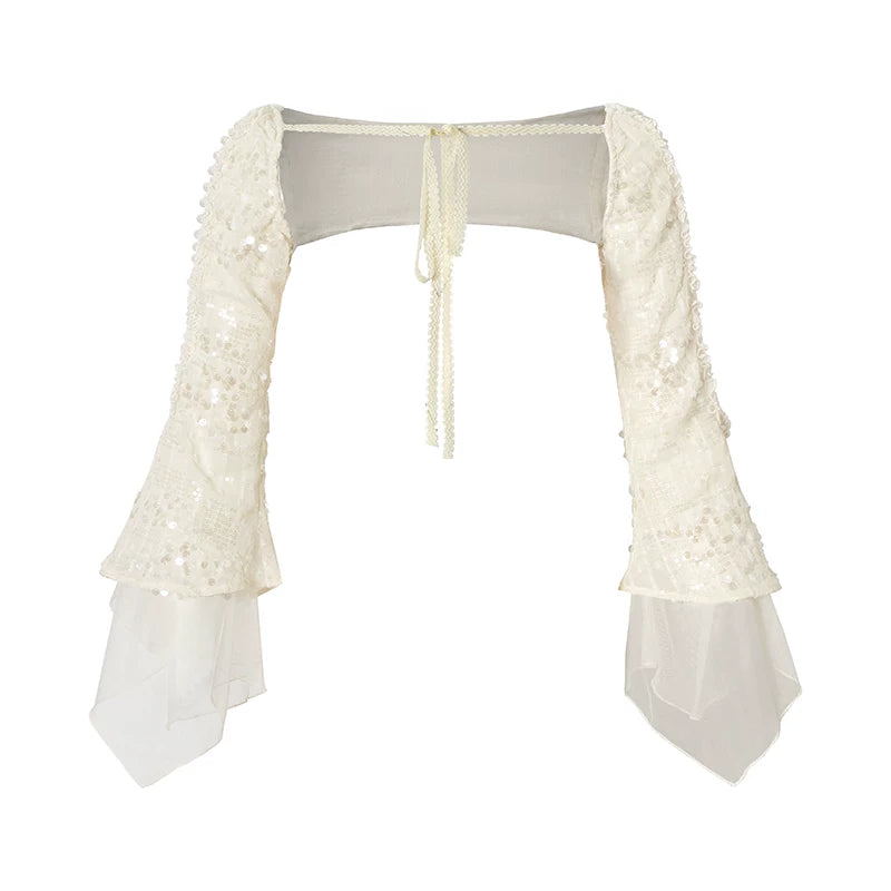 Baroque Pearl Chiffon Cover-Up