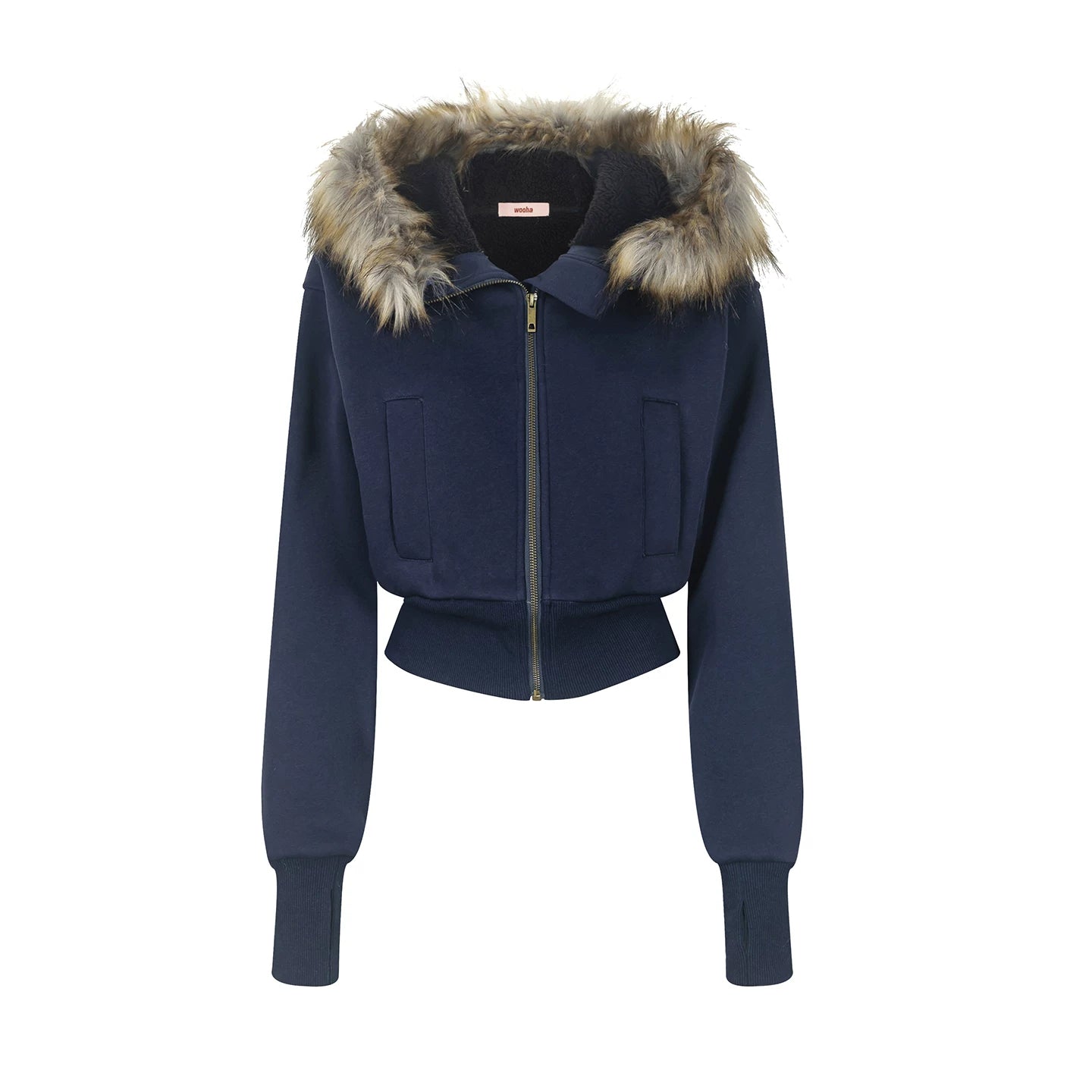 Fleece-Lined Hooded Jacket