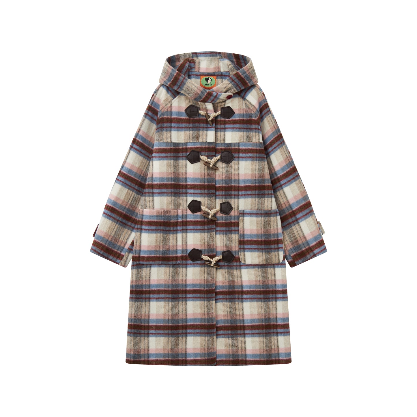 Velvet Dream Plaid Hooded Wool Jacket