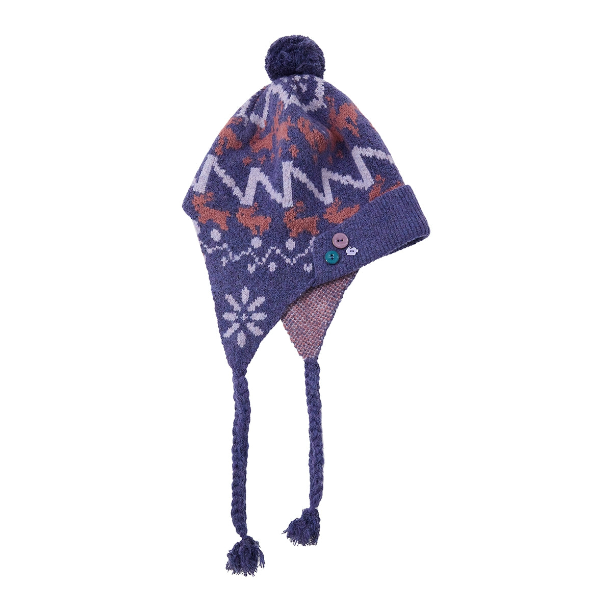 Purple Mist Wool Balaclava Hat