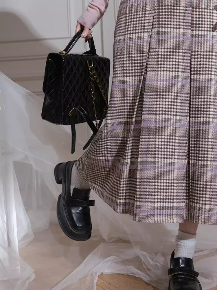 우유색 브라운 재킷 + 치마