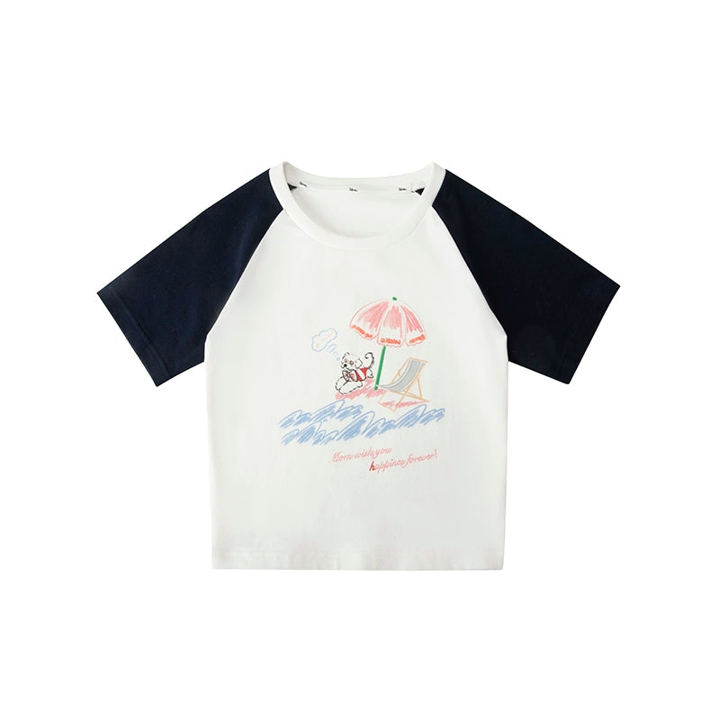 Casual Retro Dog Design T-Shirt