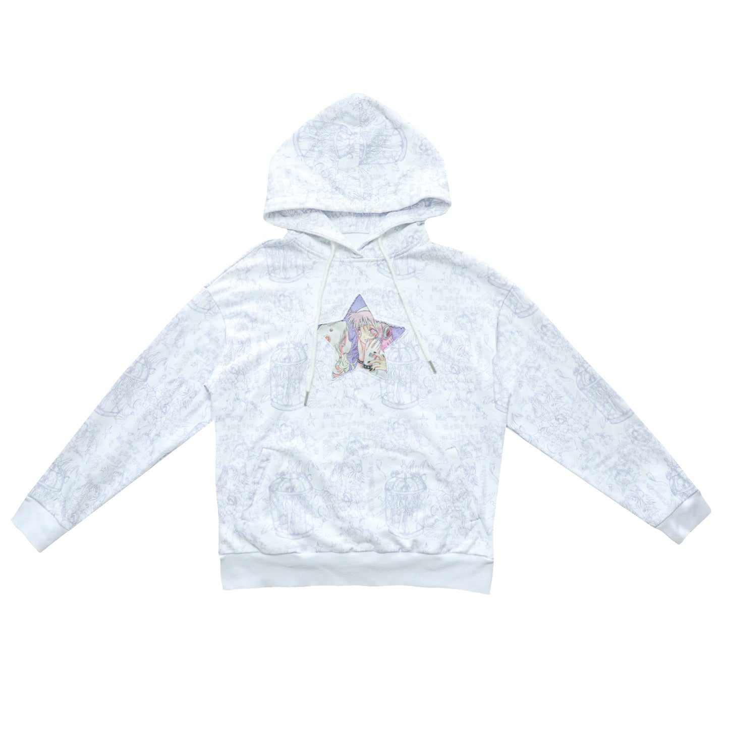 Millennium White Hooded Sweatshirt