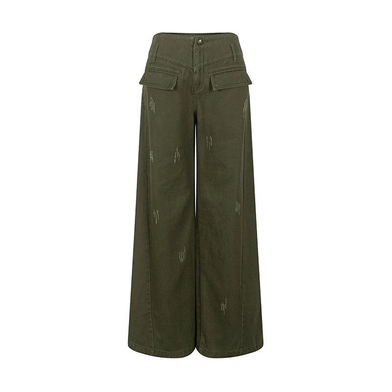 Vintage High-Waist Straight-Leg Jeans