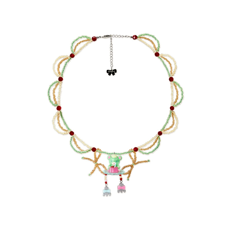 Vintage Pudding Bear Necklace