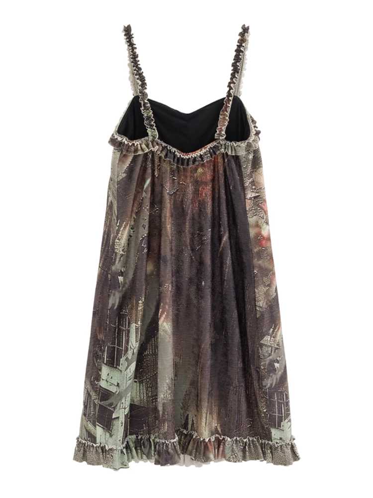 Bedrucktes Trägerkleid