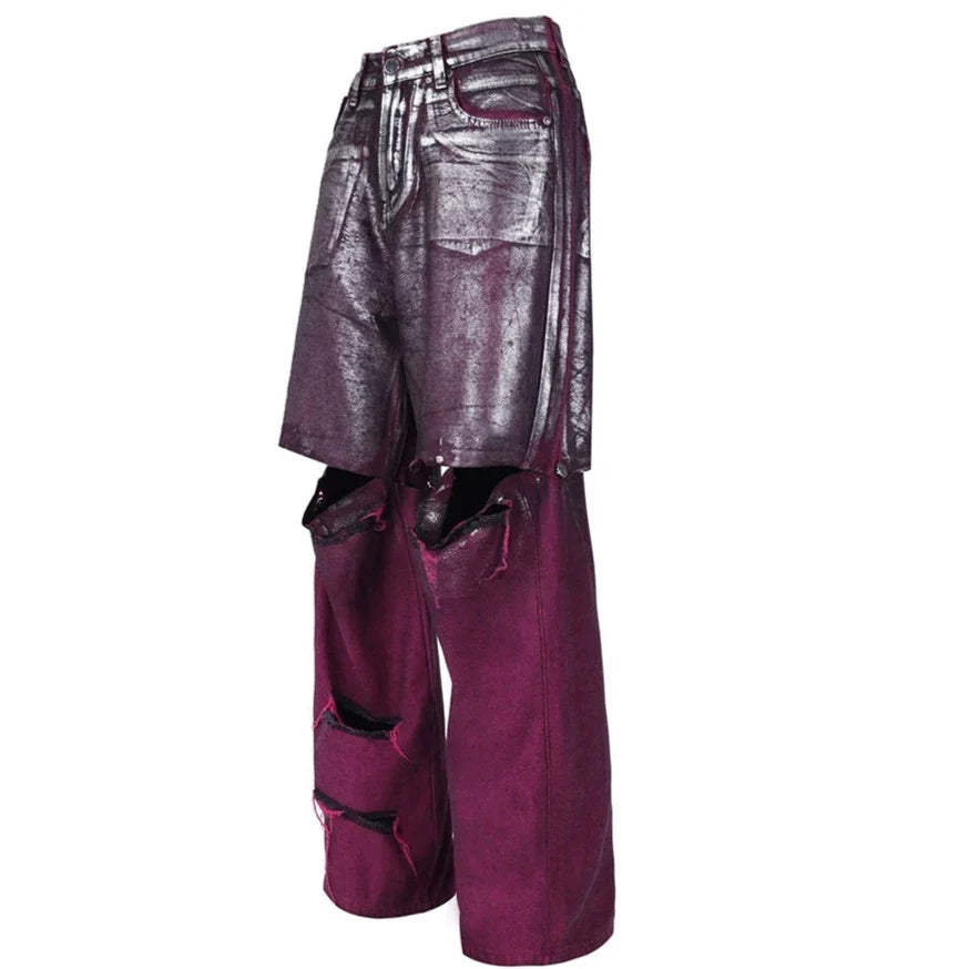 롱 앤 숏 진 바지