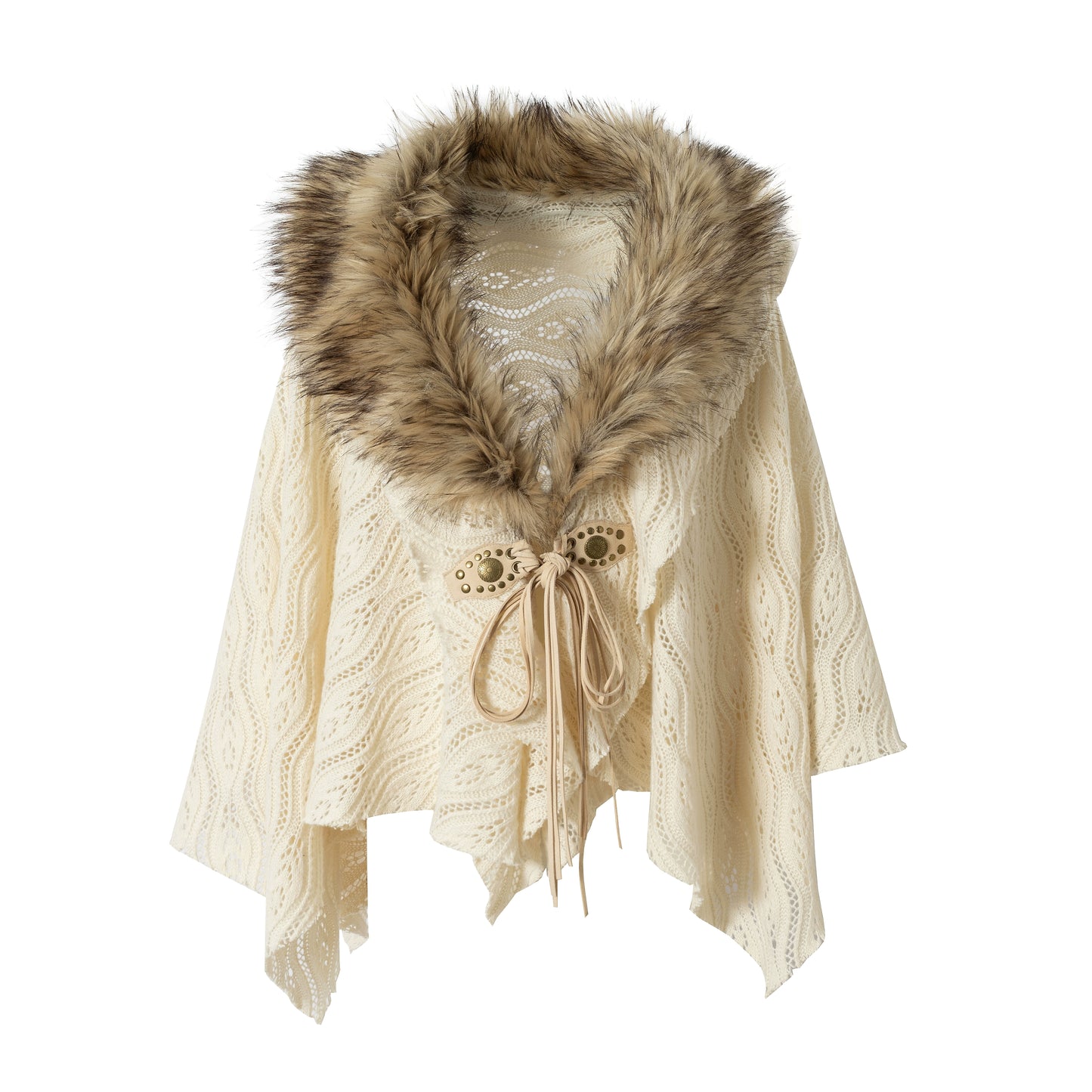 Millennium Vintage Knit Cape Jacket