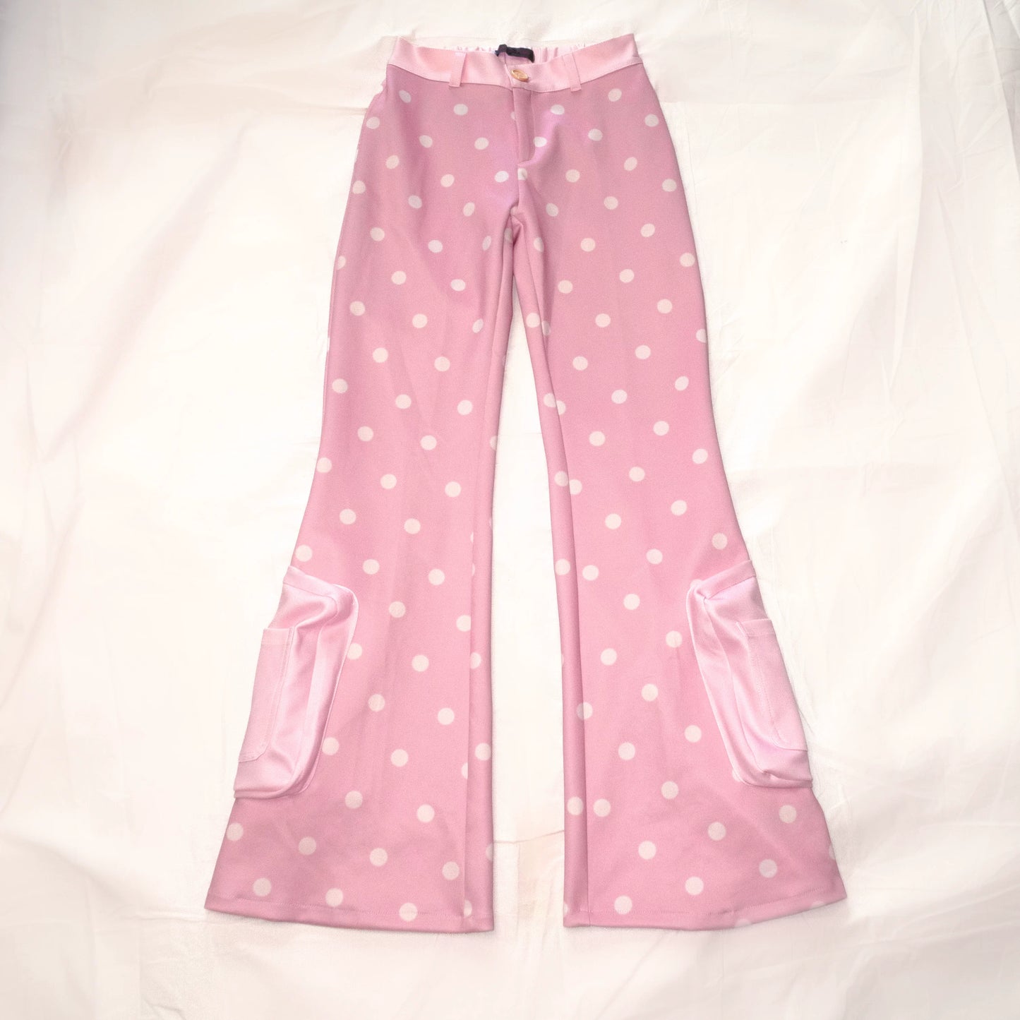 Rosa gepunktete Sweatpants
