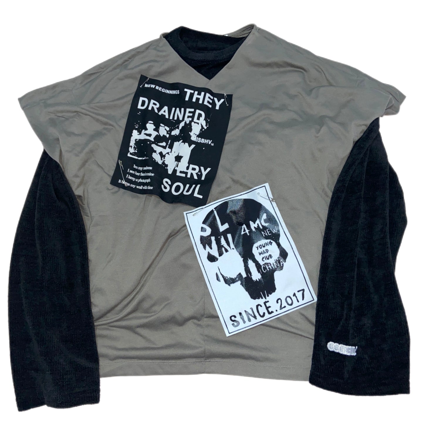 Dark Punk Chenille Sweatshirt Set