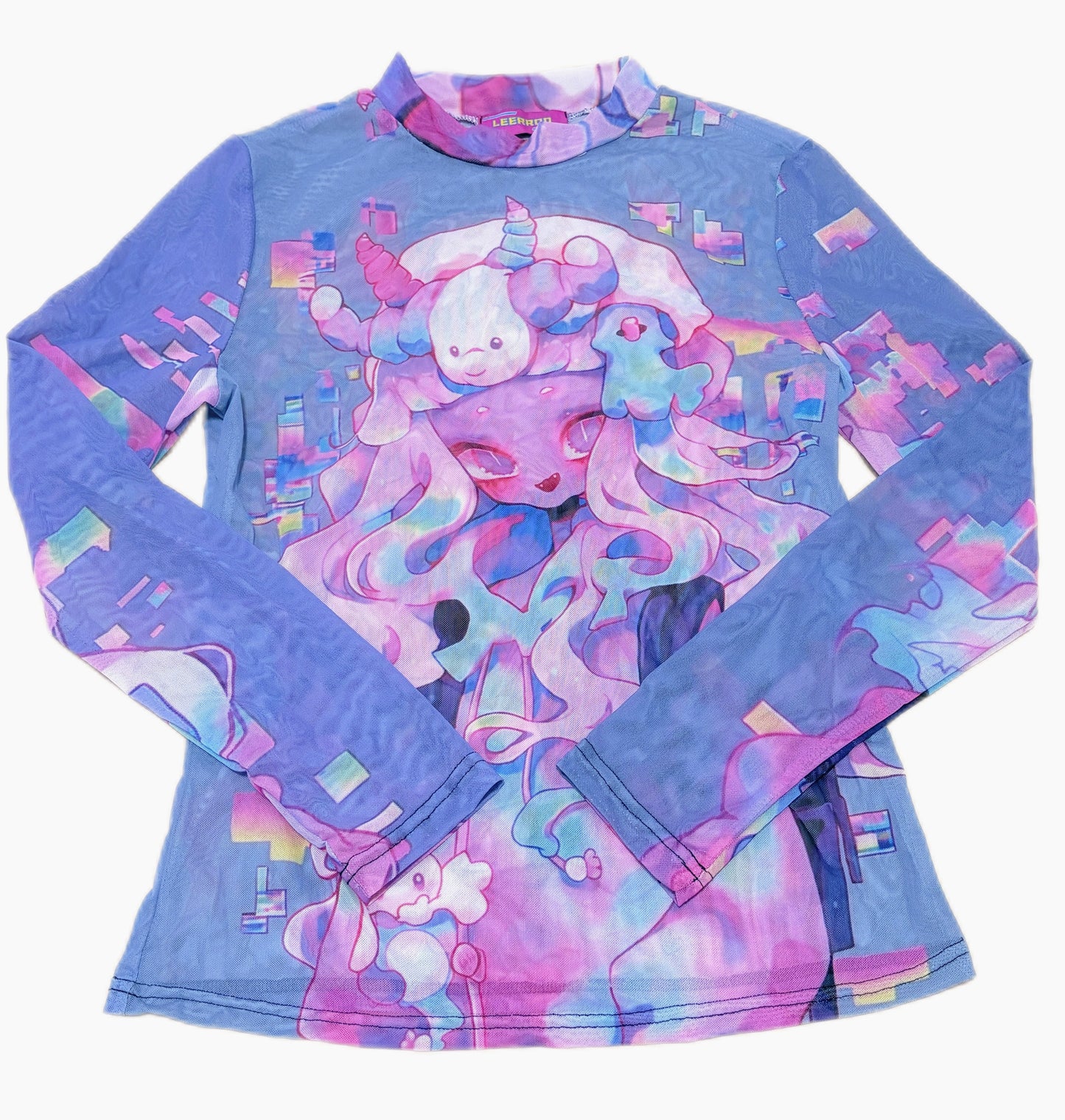 Sweet Spicy Long-Sleeved Mesh T-Shirt