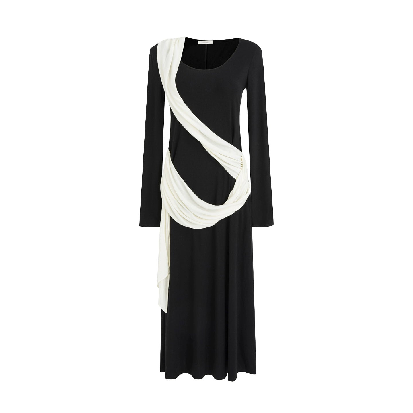 Autumn Contrast Long Dress