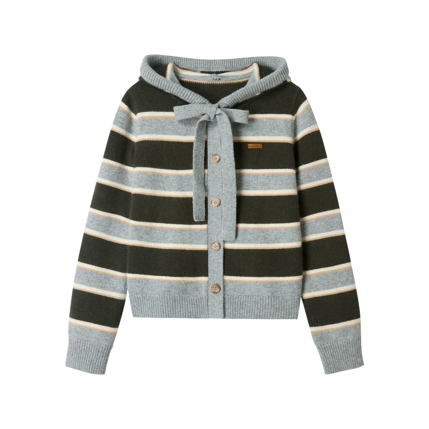 Retro Striped Wool Knit Sweater