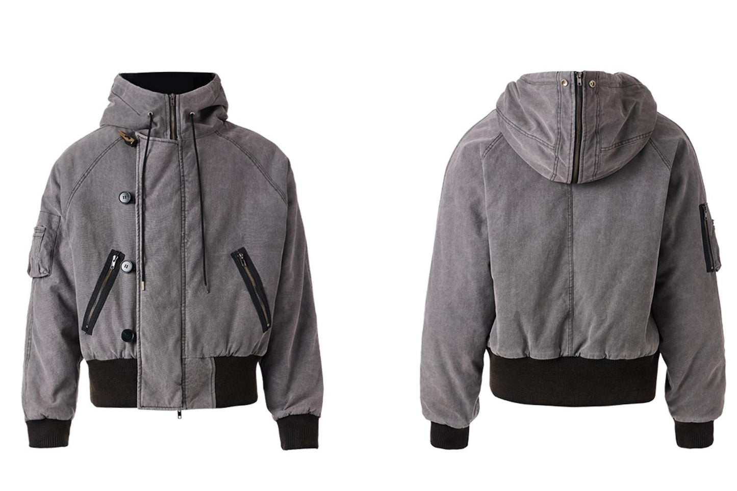 Harz-Schnalle gewaschene Flugjacke