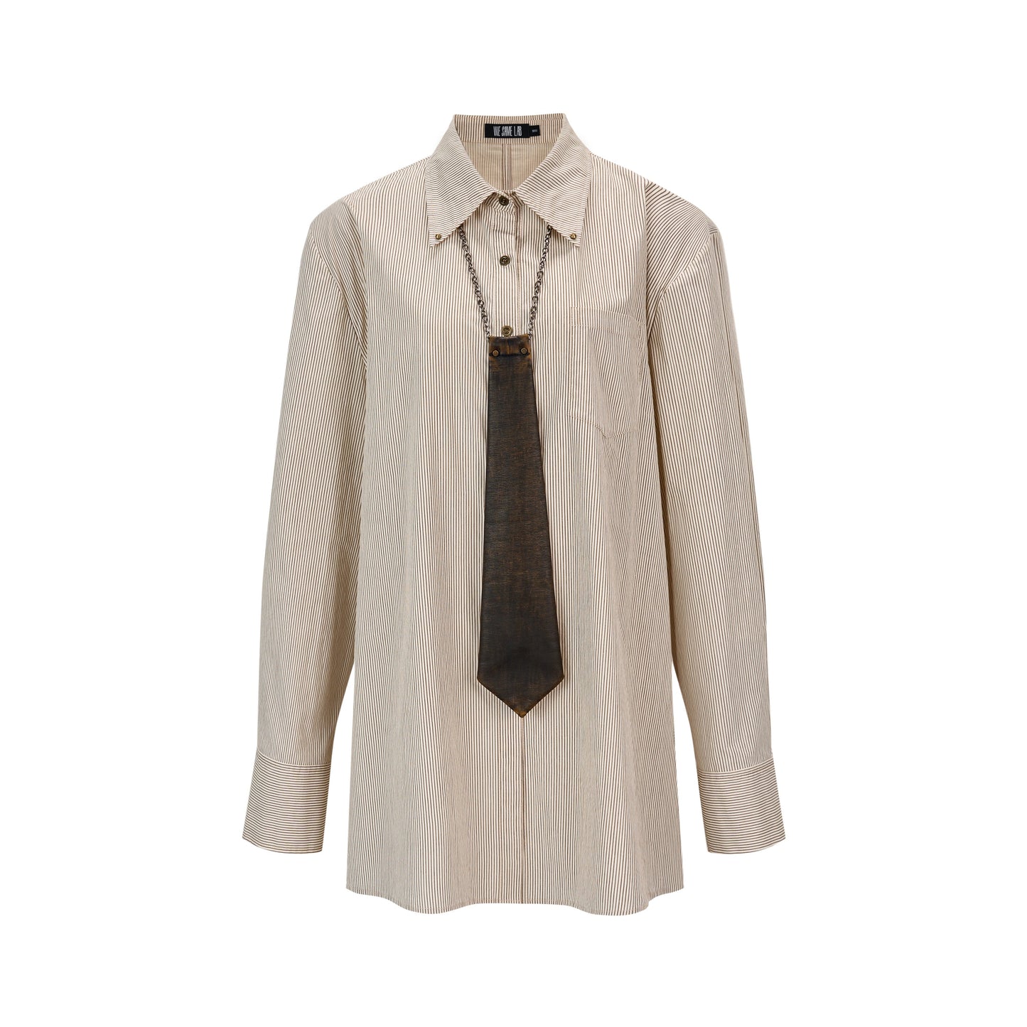 Rückendesign mit breiten Streifen Hemd