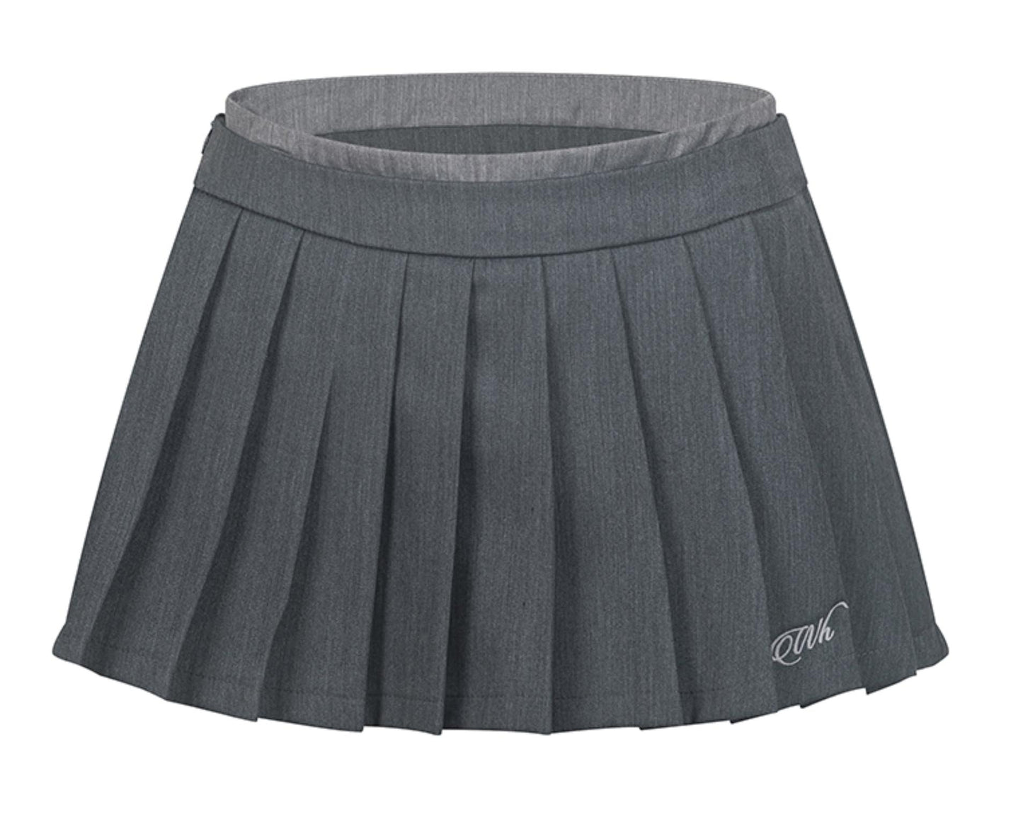 Double-Waist Pleated Skirt