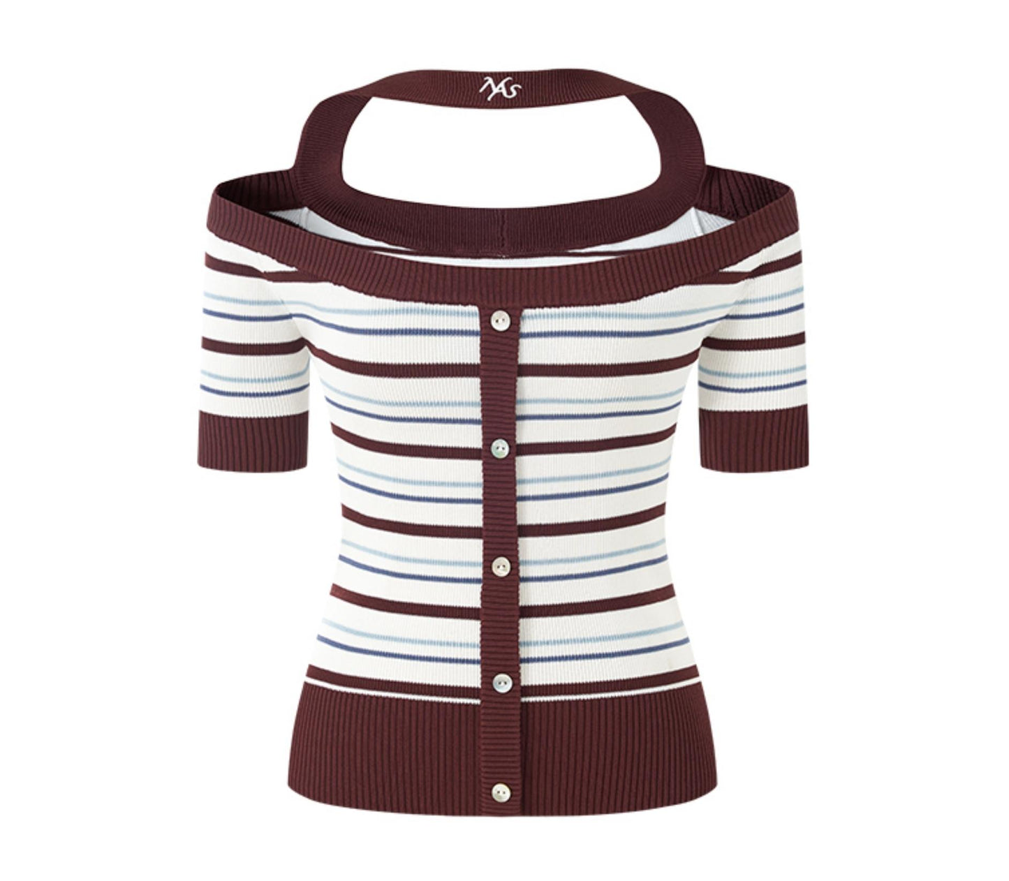 Slim Striped Mousse Tee