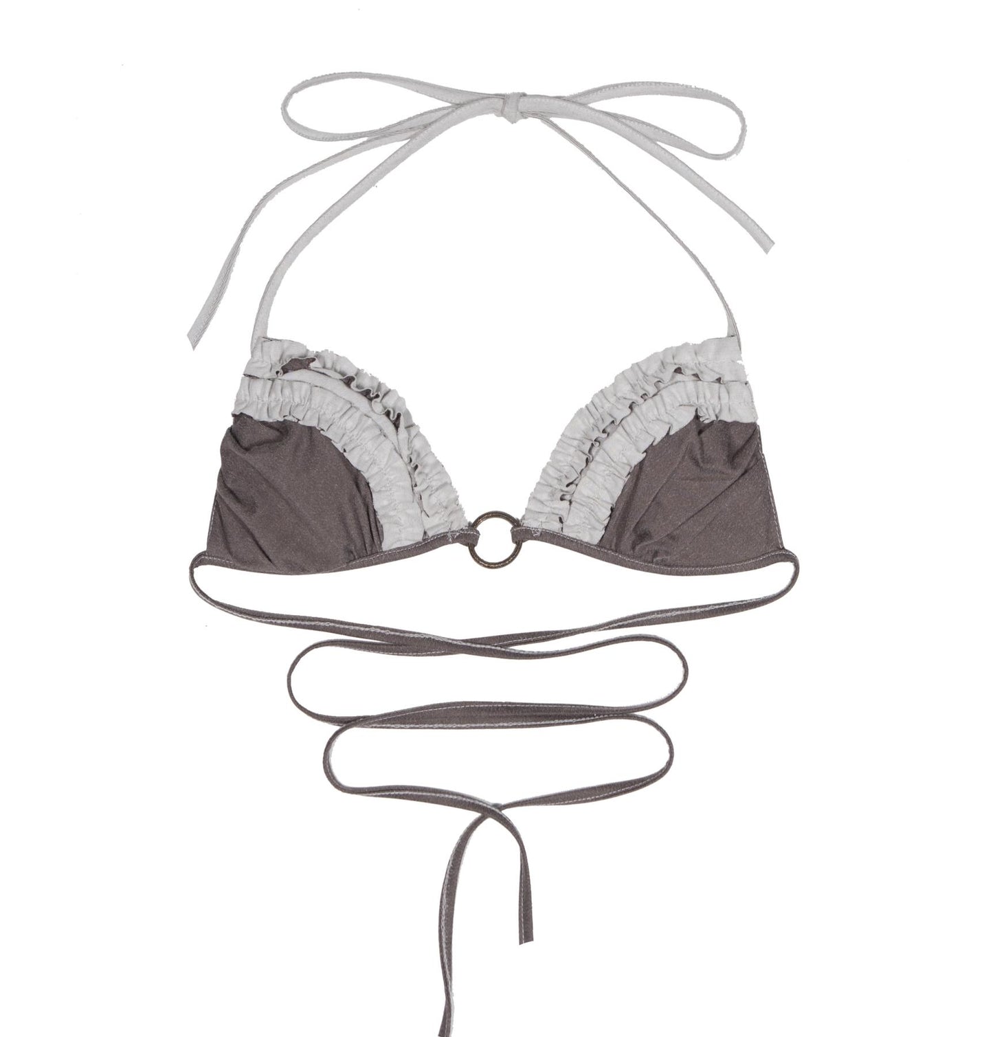 Colorful Punk Ruffle Bikini