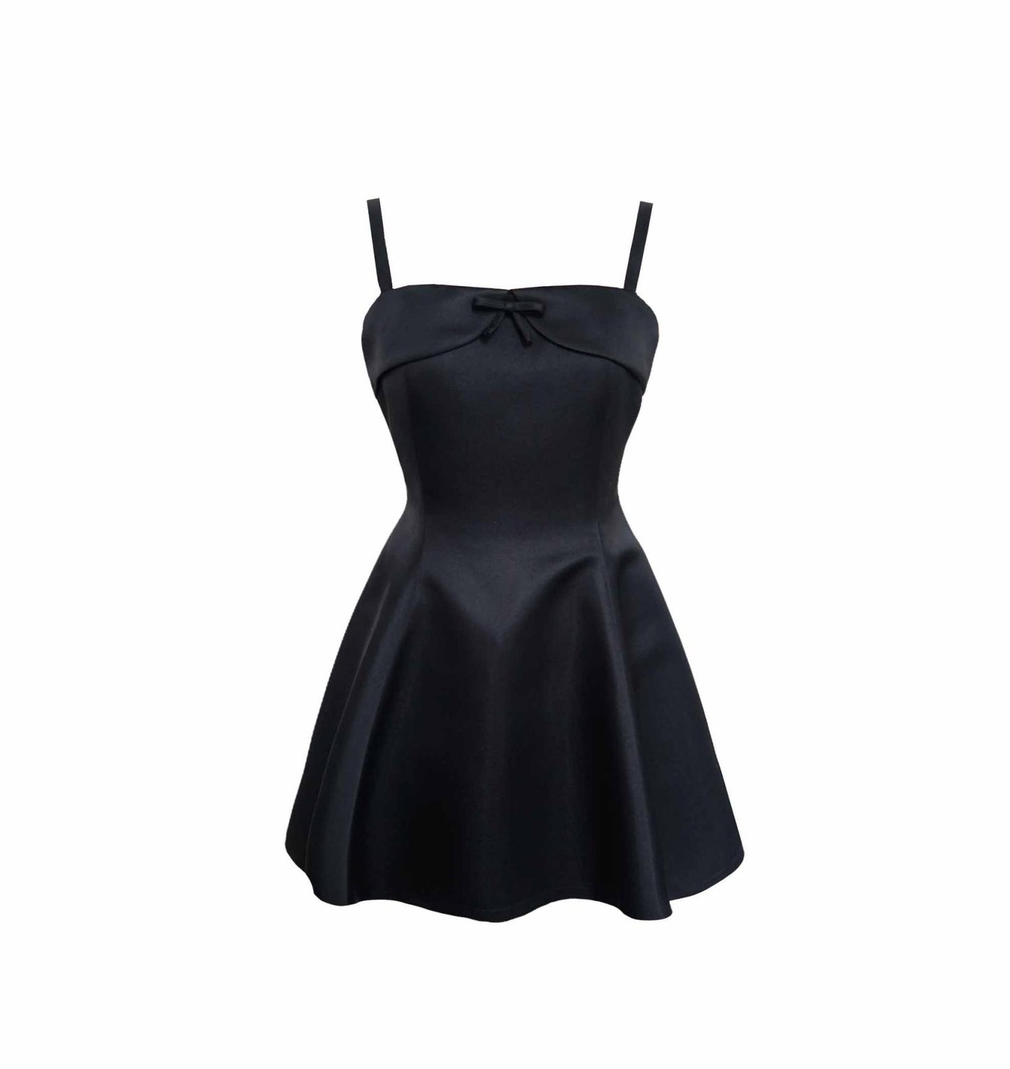 Elegant Satin Skirt Dress