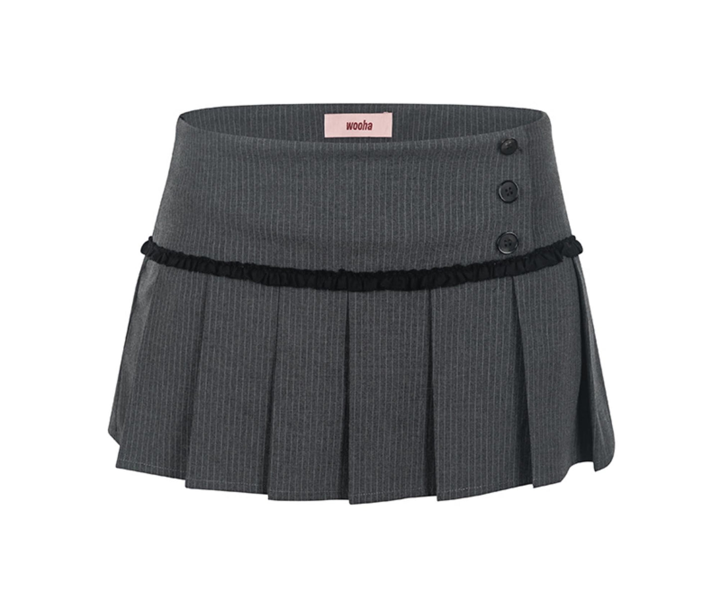 Spicy Striped Pleated Skirt