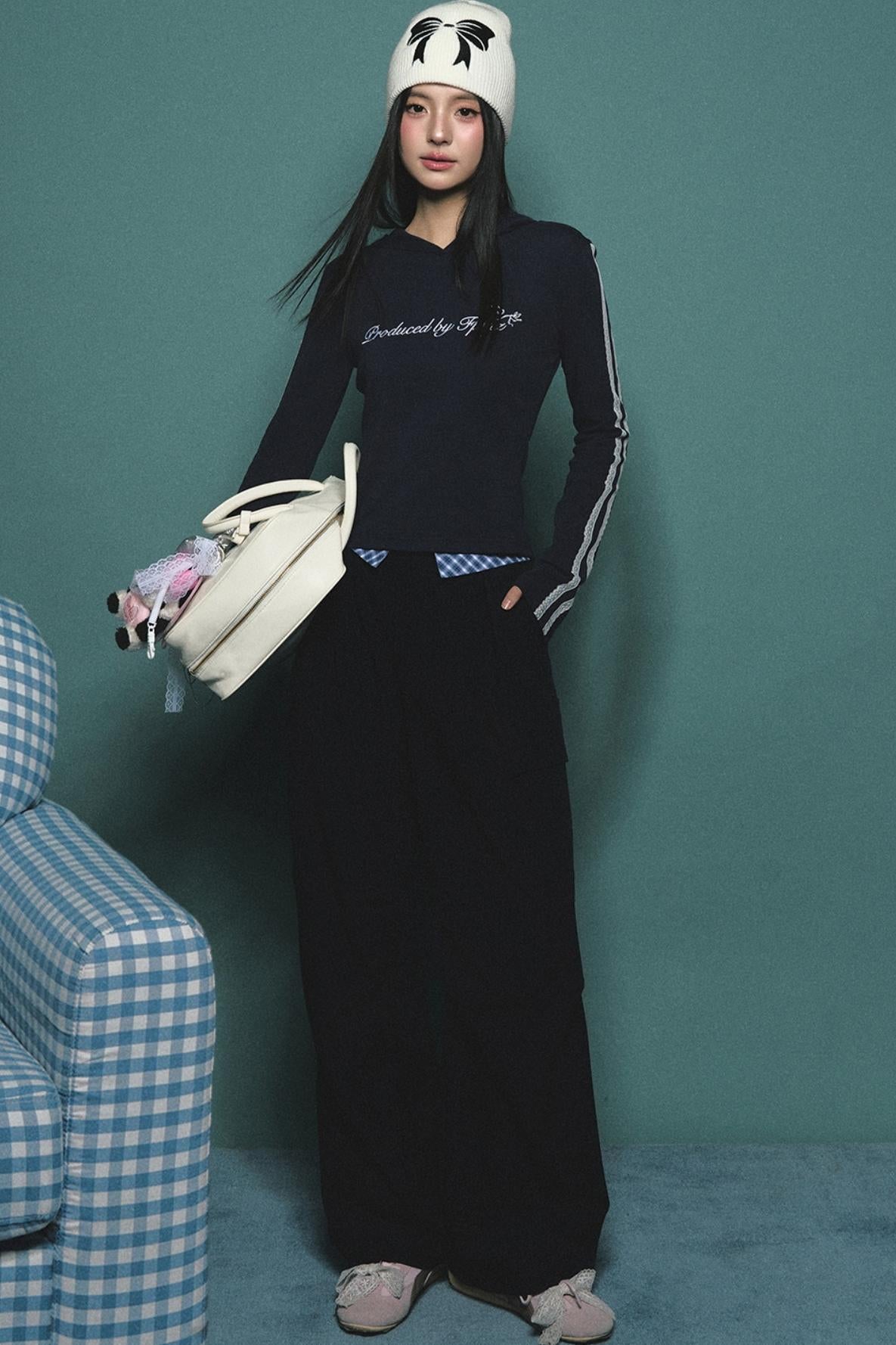 Blue Plaid Work Pants