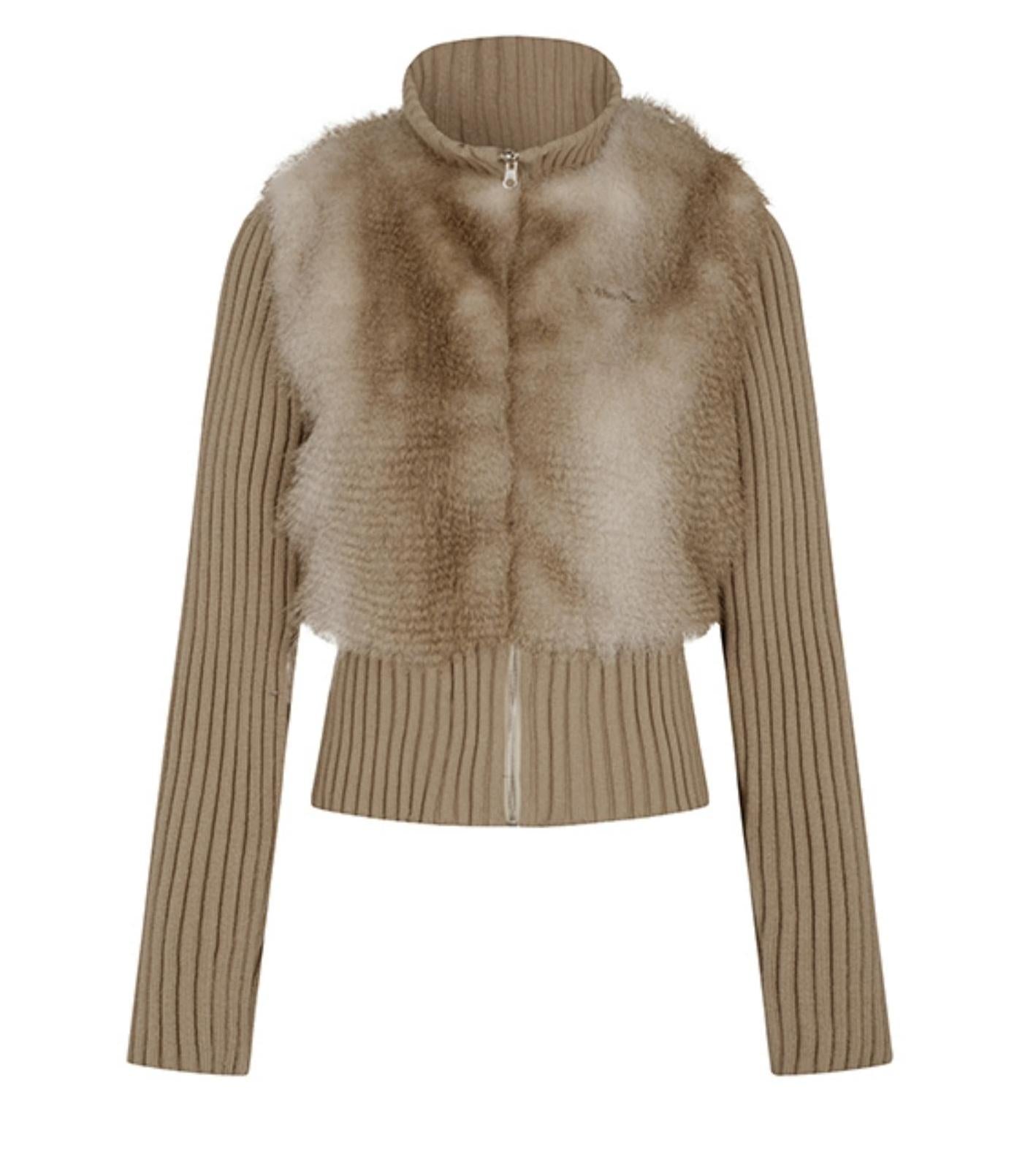 Urlaubsstil Pelzjacke