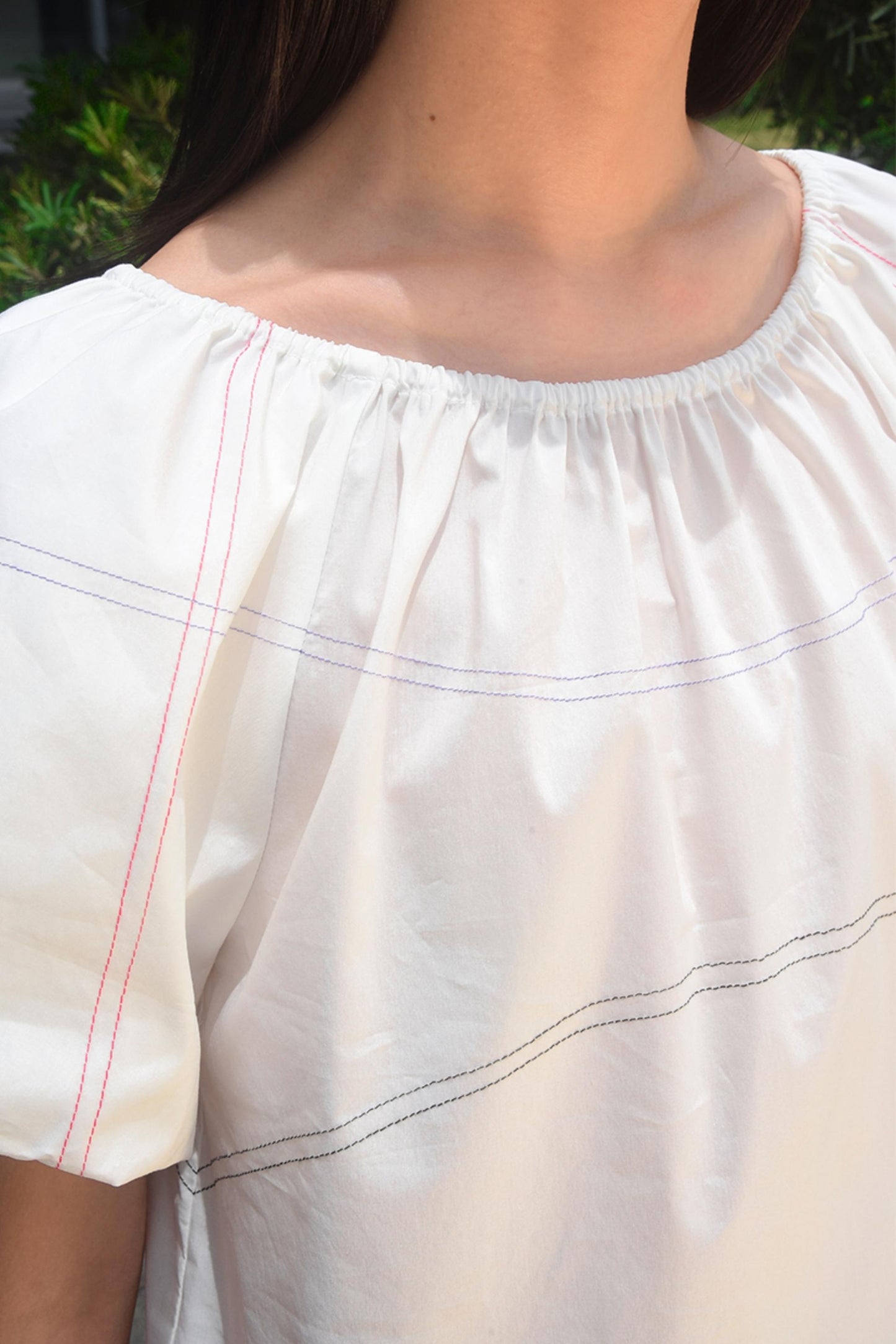 Blocked Neckline Tee