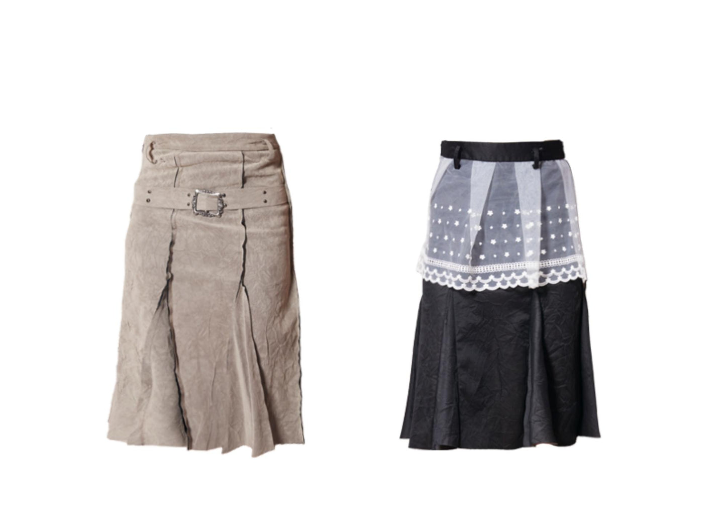 Black Lace Halter Skirt