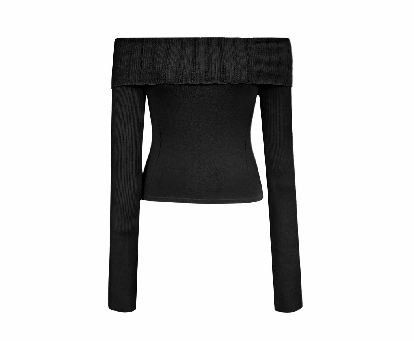 Simple One-Shoulder Slim Shirt