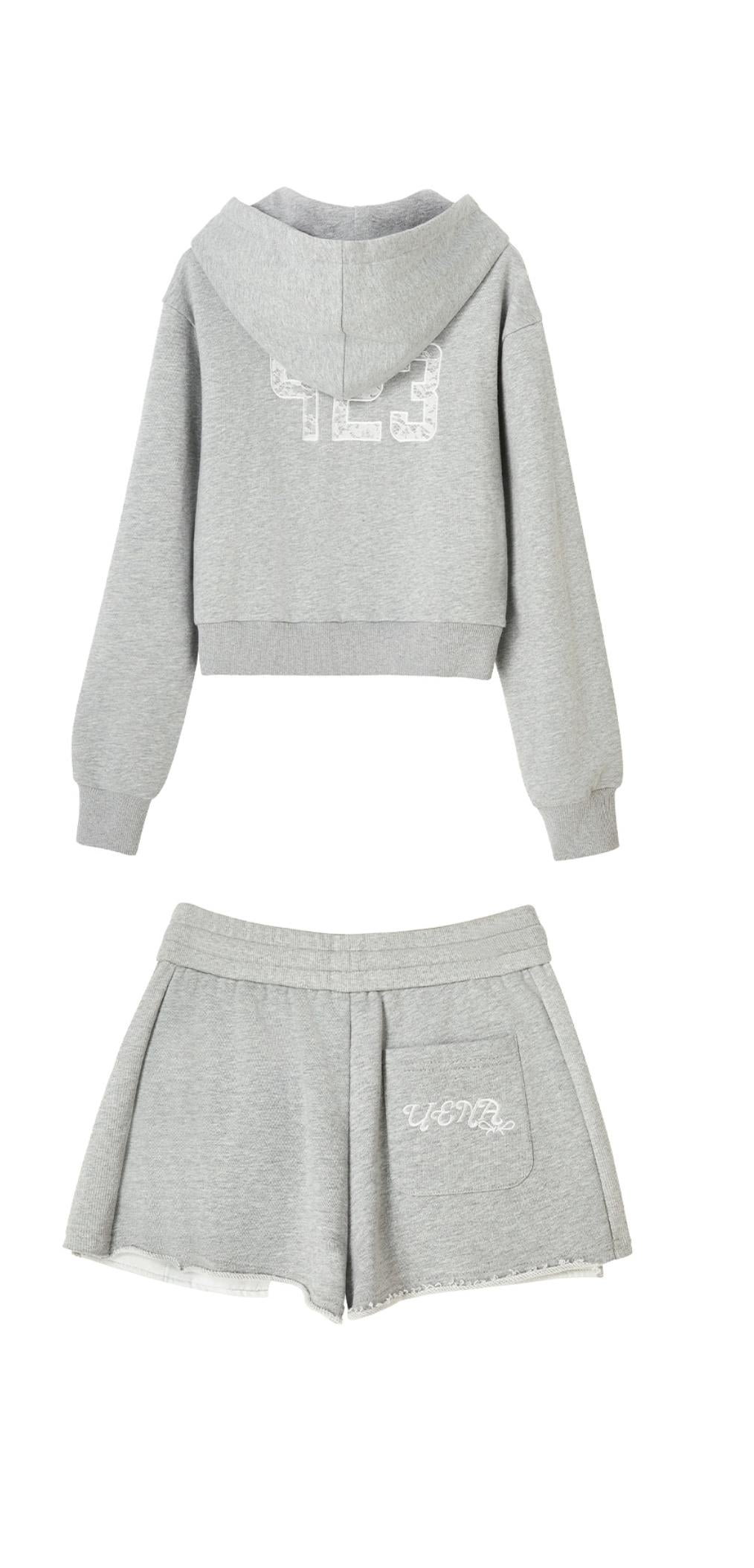 Gray Vintage Hoodie Set-Up