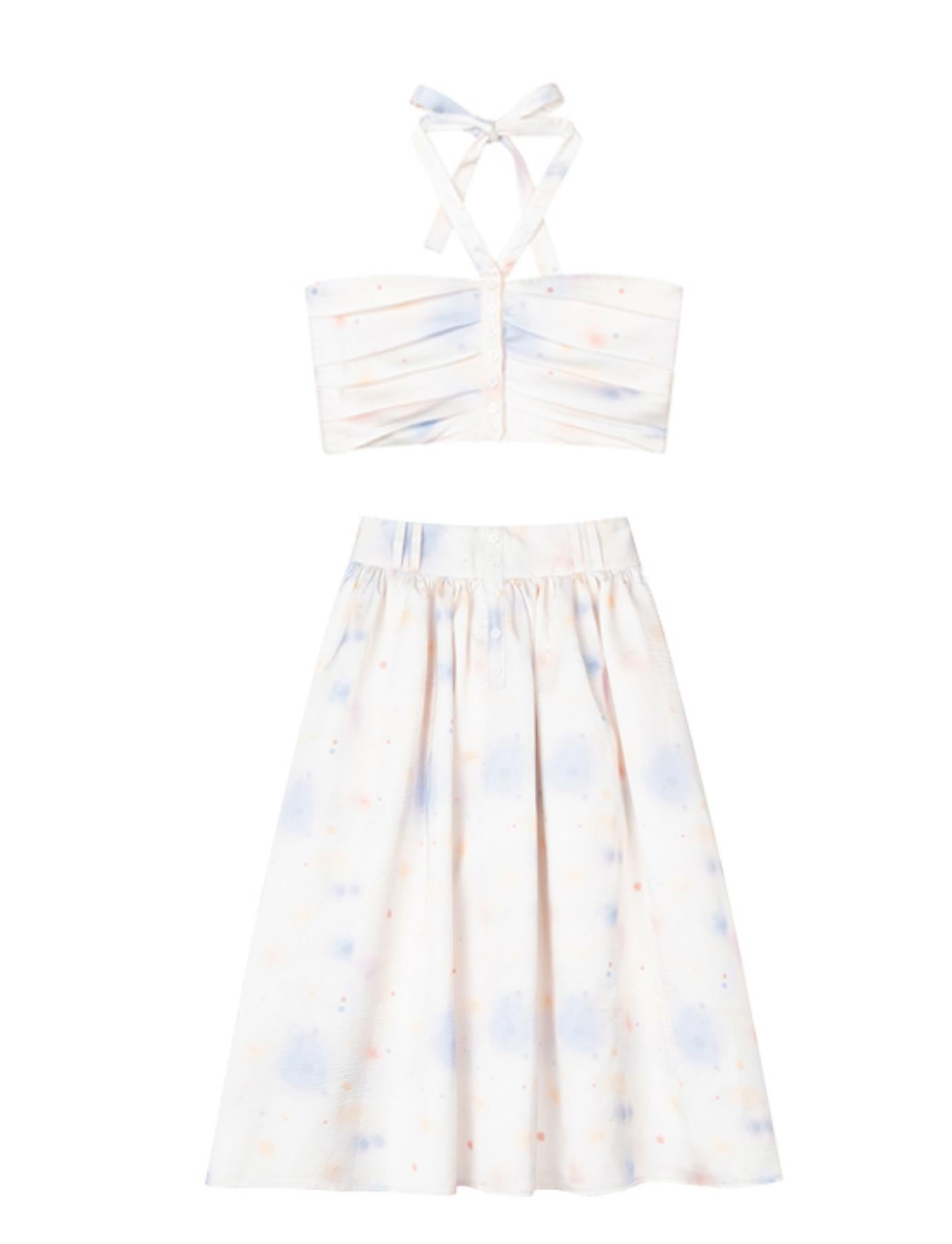 Celestial Chic Halter Skirt Set-Up