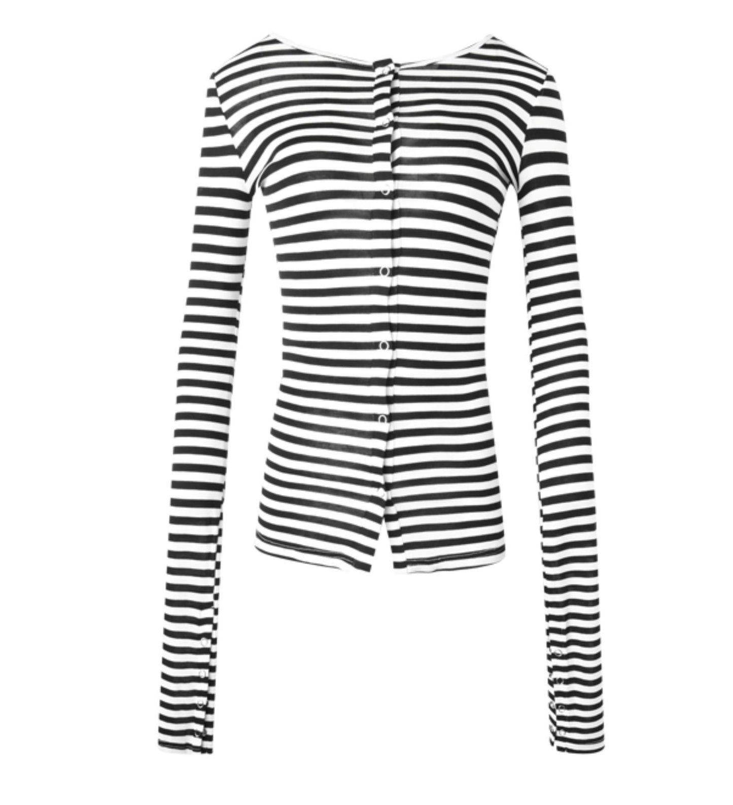 Stylish Stripe Slim Cardigan