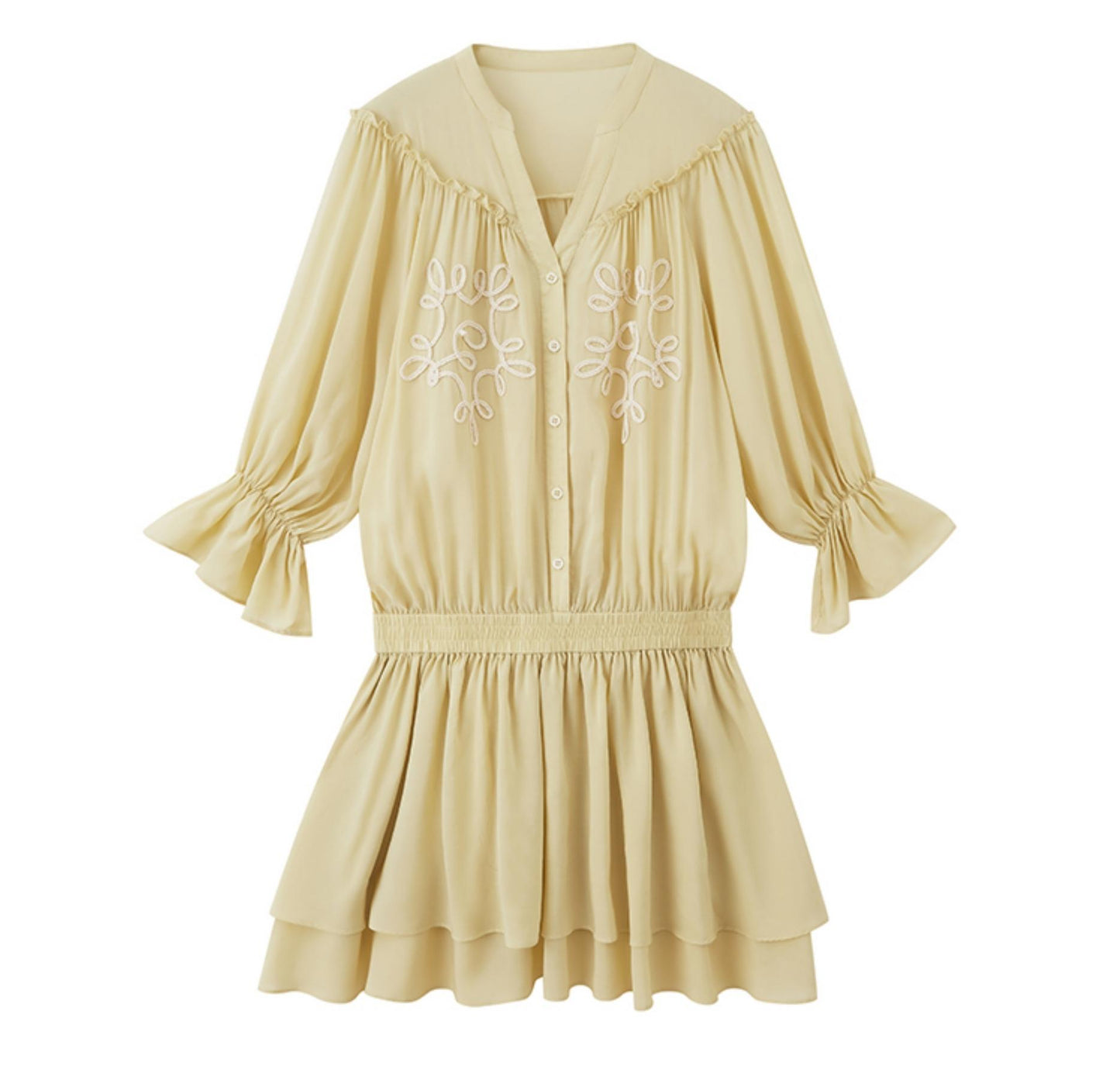 Patchwork Midi Dress