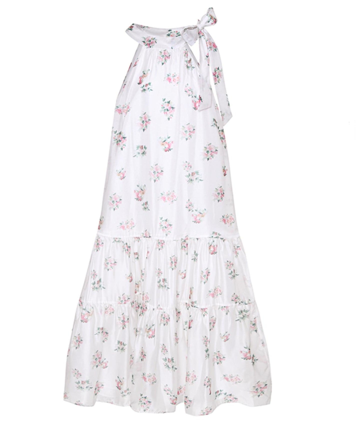 Off-Shoulder Halter-Neck Dress