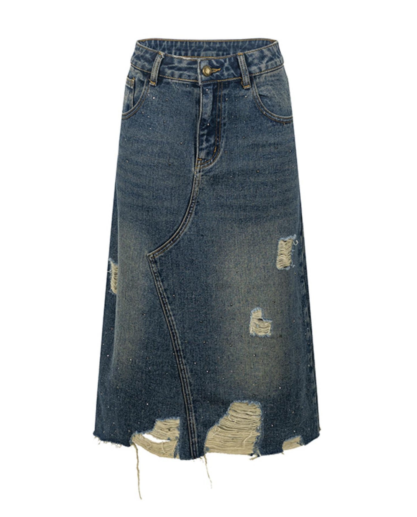 Modern Design Denim Skirt