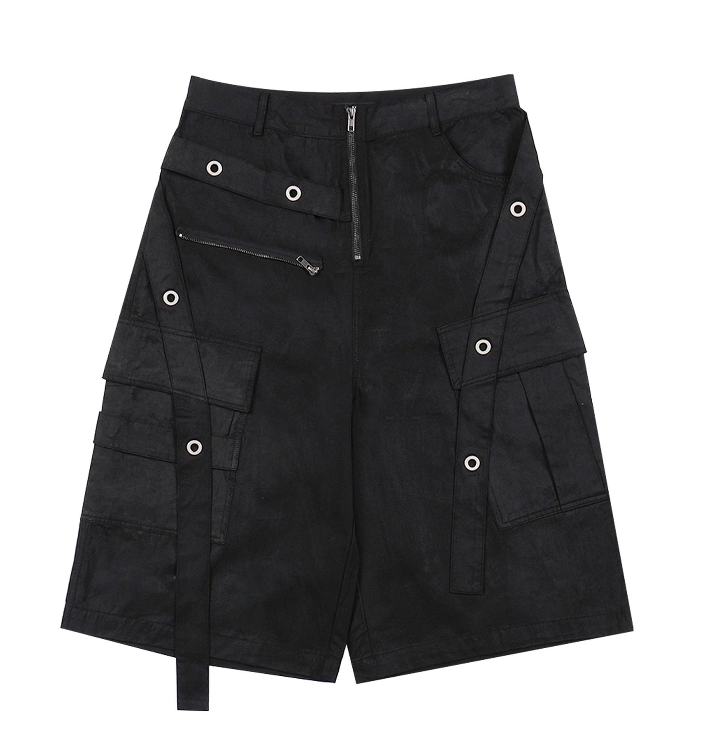 Waxed Metallic Pocket Shorts