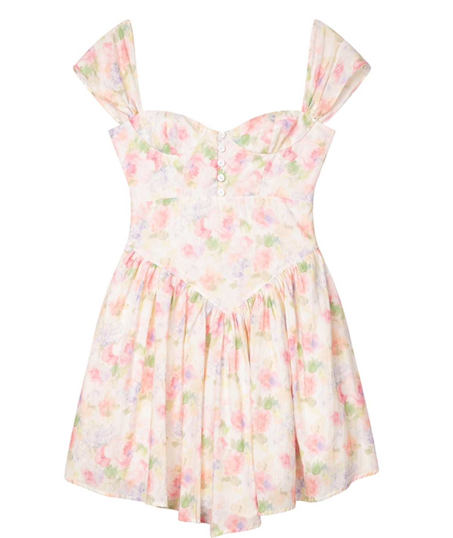 Floral Charm Wrap Dress