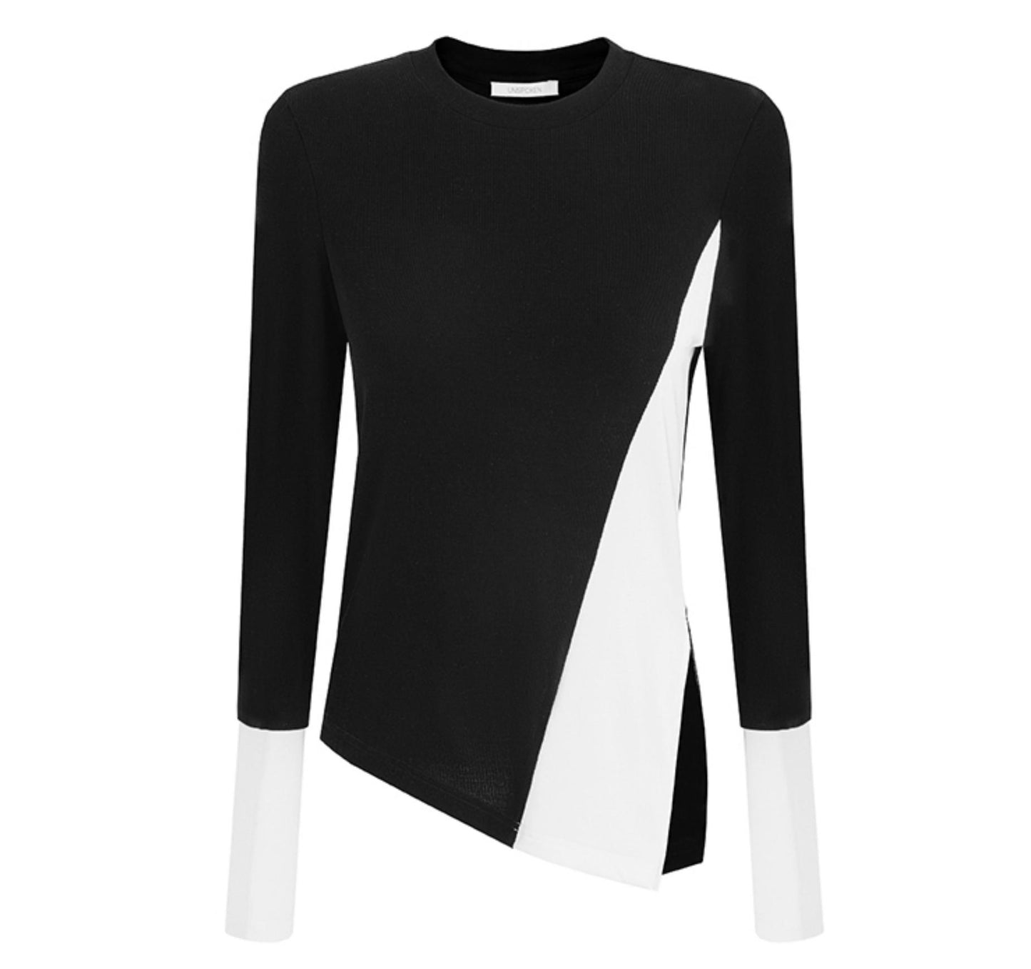 Unregelmäßiges Hem-Strickoberteil