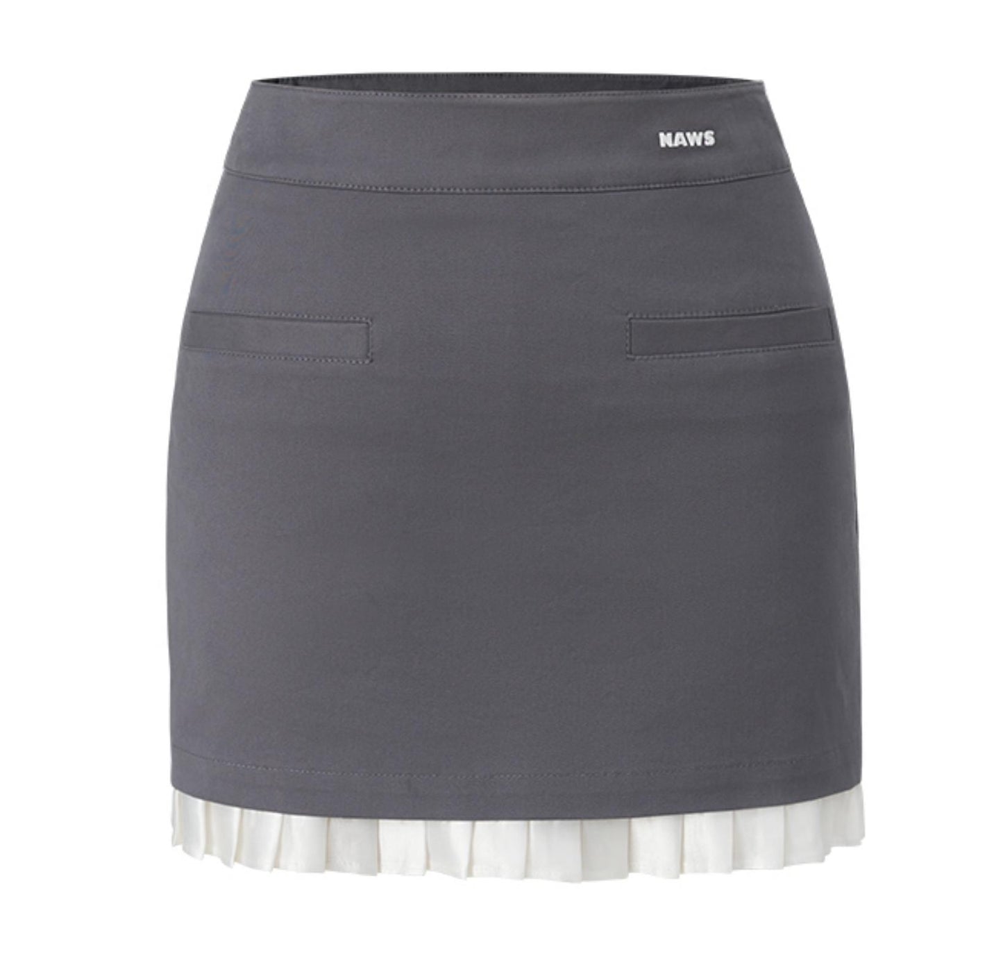 Gray Ruffle Skirt