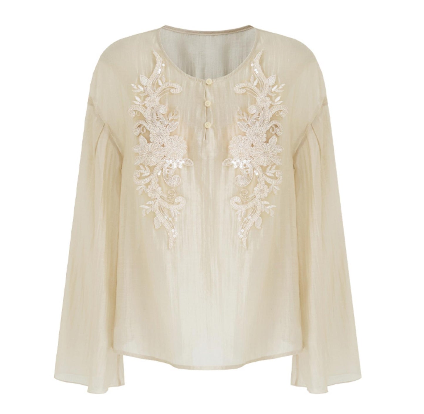 Retro Embroidered Blouse