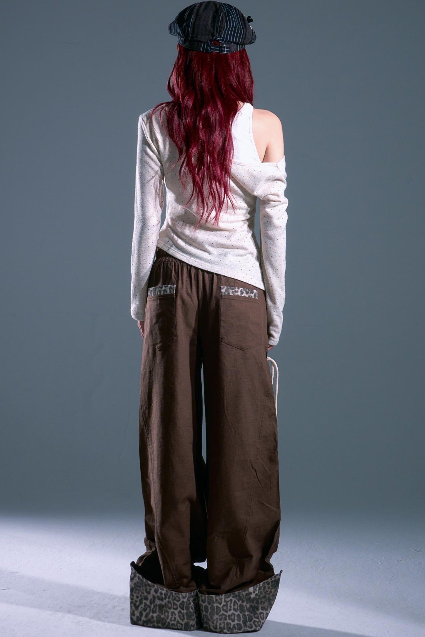 Star Leopard Wide-Leg Trousers