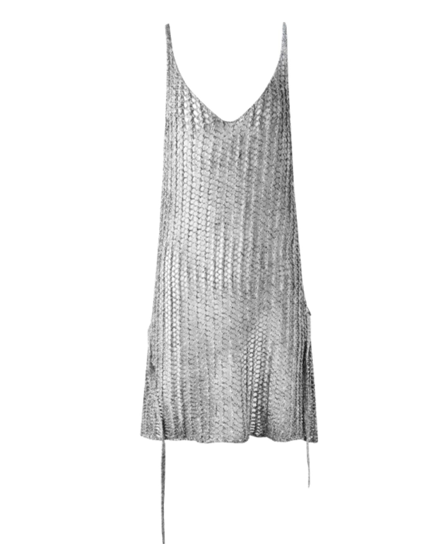 Cut-Out Knit Silk Camisole