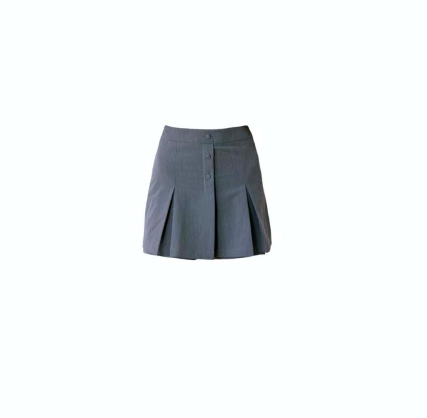 Artists Gray Pleated Culottes Skirt