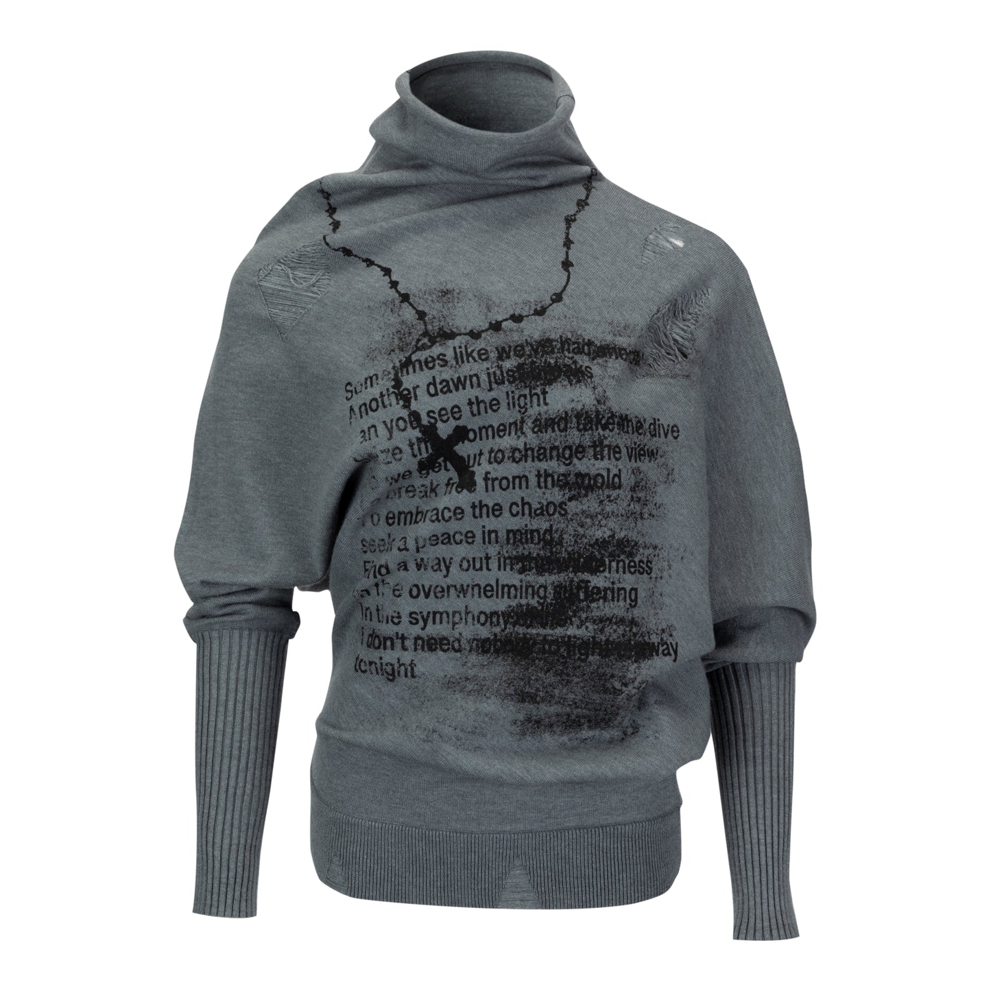 Asymmetrical Graffiti Top