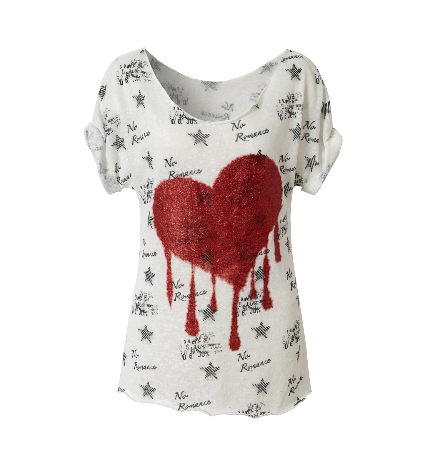 Sailor Style Printed Loose T-Shirt