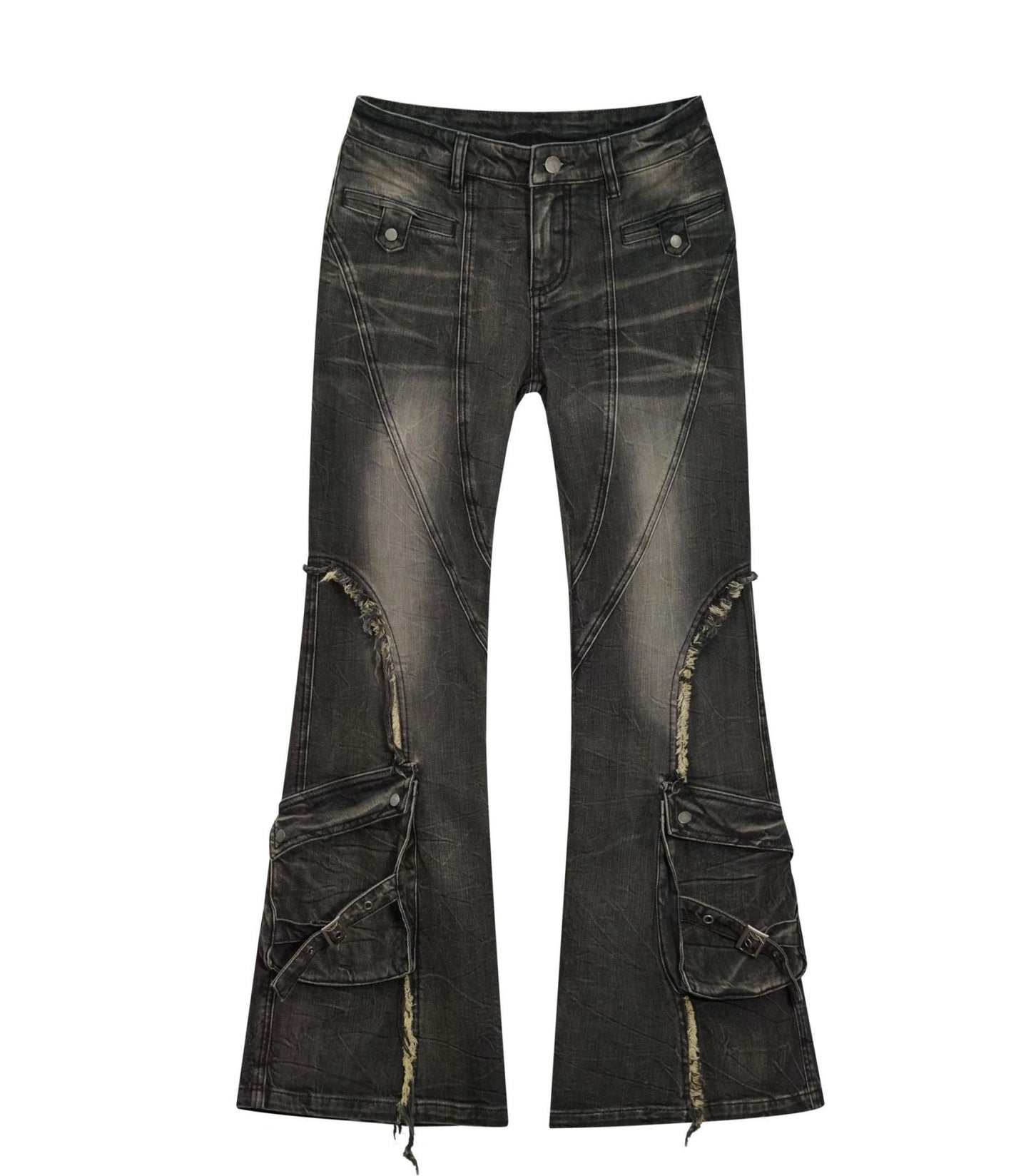 Low-Rise Vintage Flare Jeans