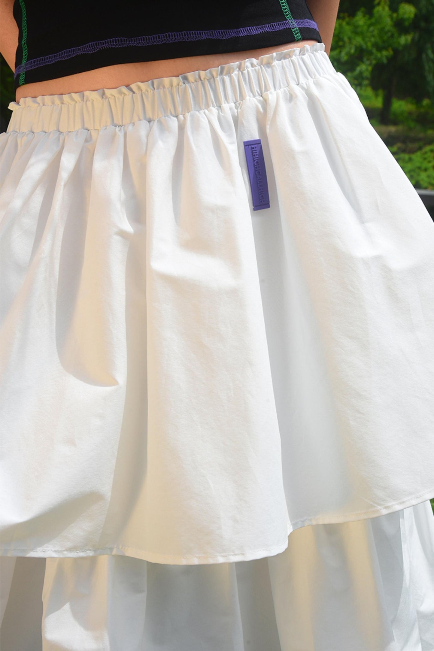 White A-Line Skirt