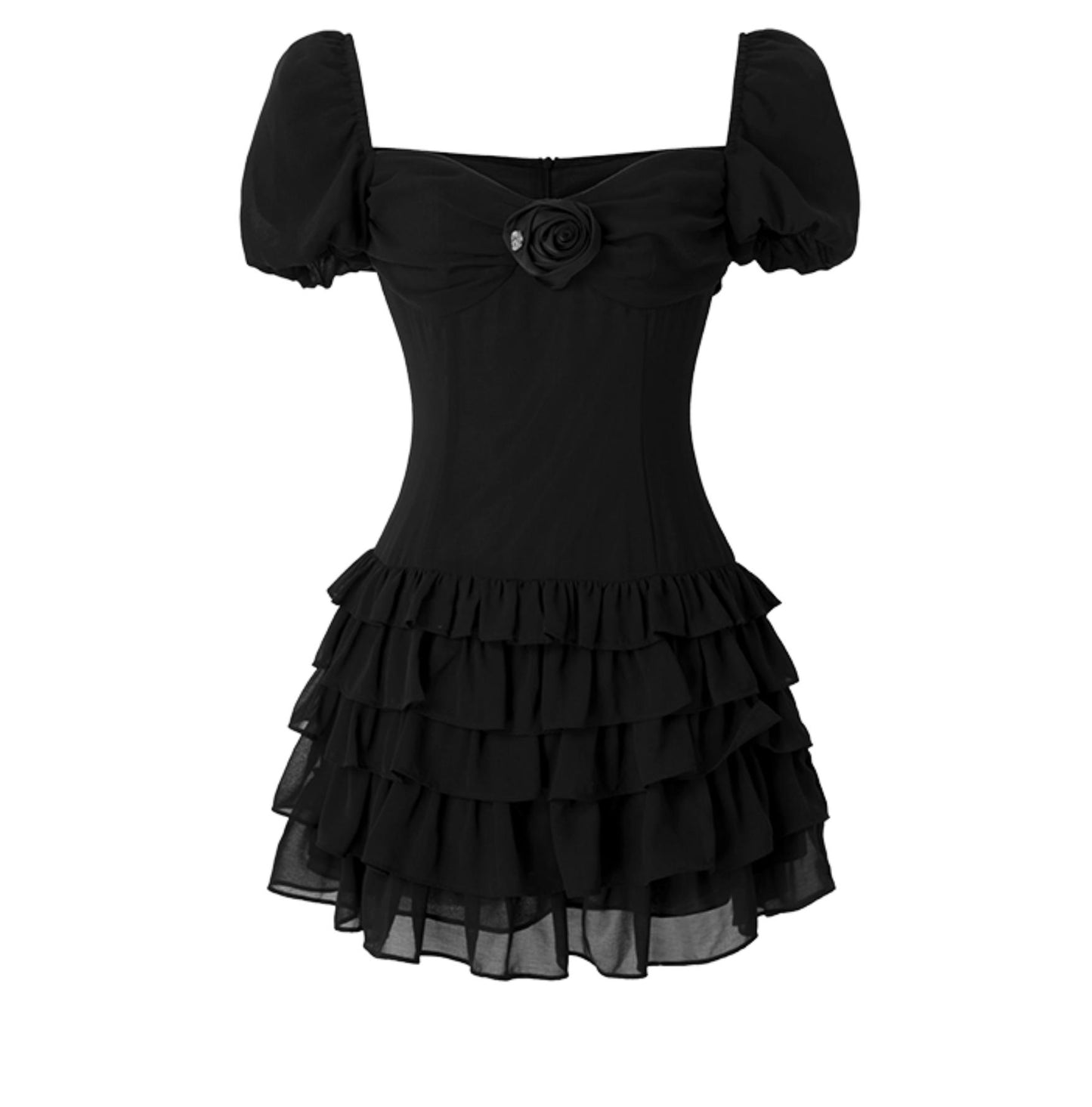 Vintage Sweet Spice Square Neck Dress